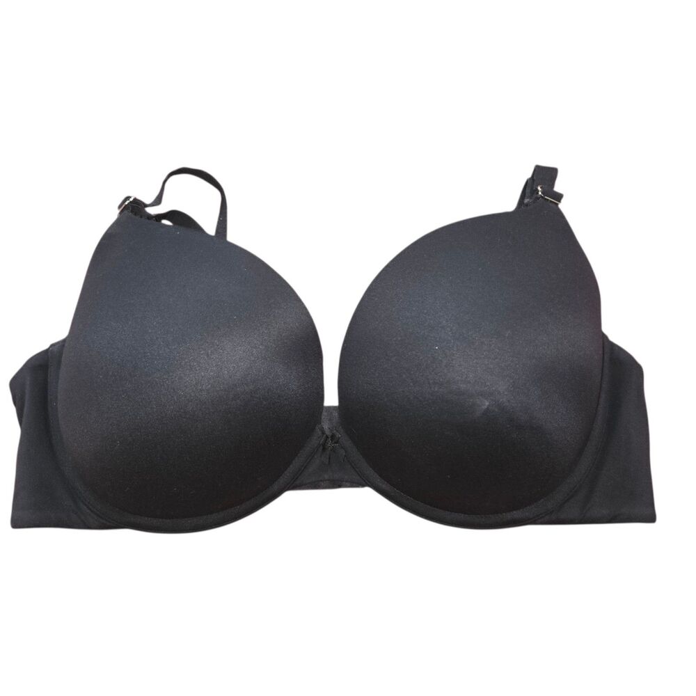 Torrid Shaping Plunge Bra Black Smooth Molded Underwire Plus Size 42D